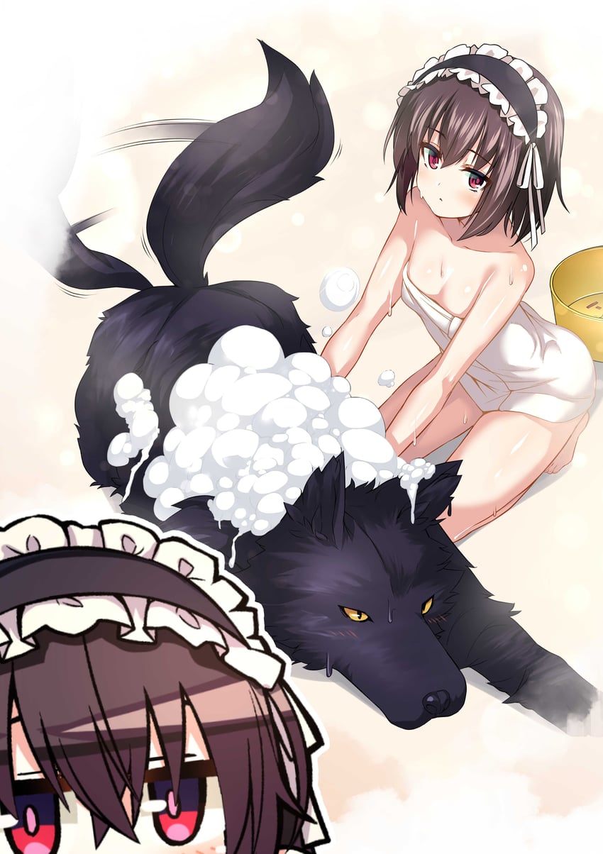 shary corvette and blackas shadow prince (seiken gakuin no maken tsukai) drawn by keigen_hichou