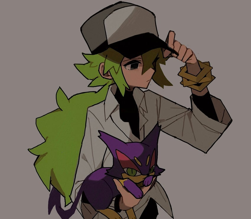 n and purrloin (pokemon and 1 more) drawn by 950magi618