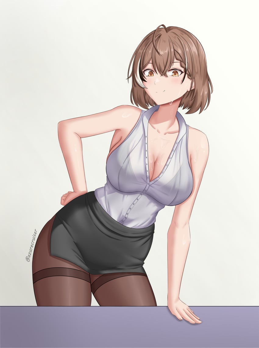 nanashi mumei (hololive and 1 more) drawn by azurecruiser
