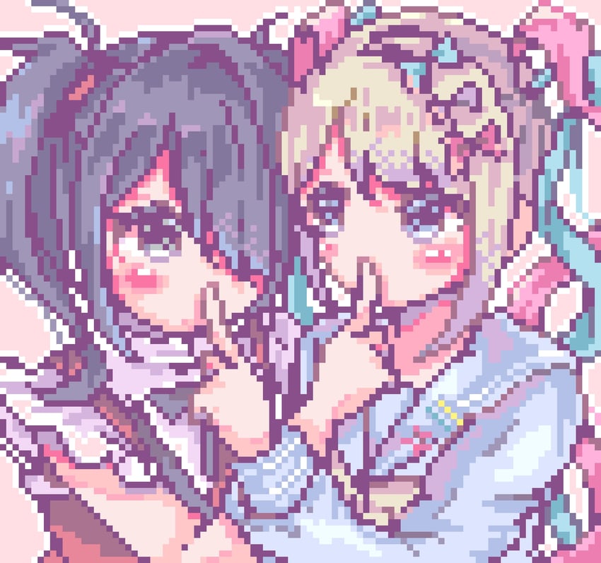 chouzetsusaikawa tenshi-chan and ame-chan (needy girl overdose) drawn by obake_yura