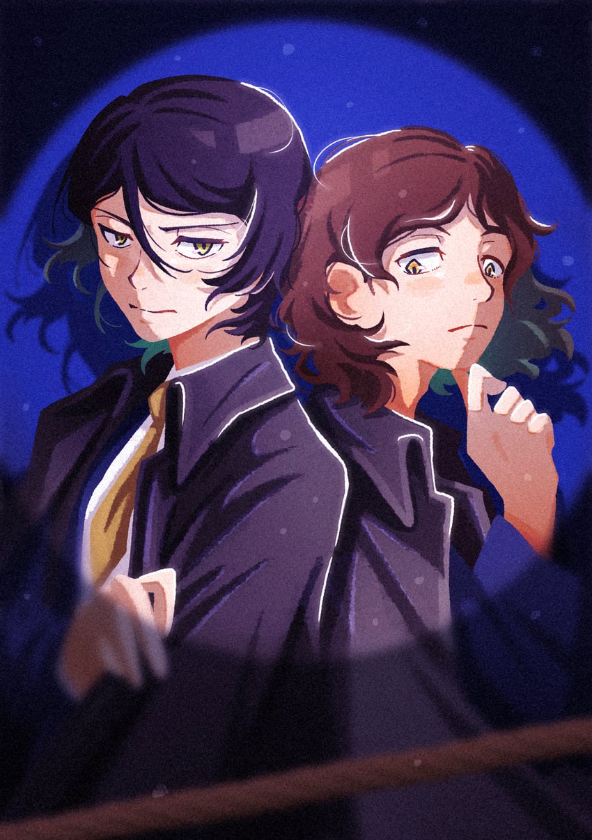 oguri mushitarou and yokomizo (bungou stray dogs) drawn by norimizu