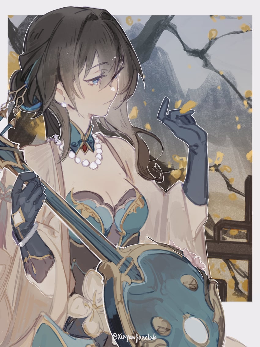 ruan mei (honkai and 1 more) drawn by nia_(xinyanfanclub)