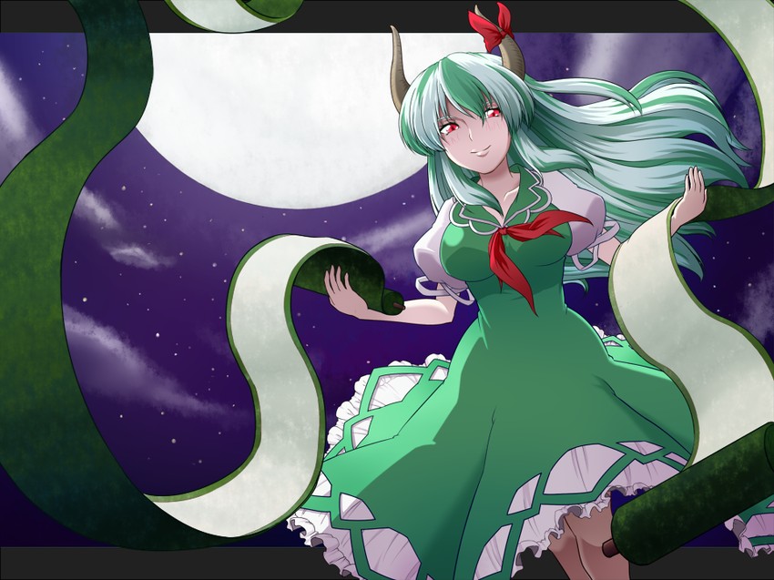 kamishirasawa keine and ex-keine (touhou) drawn by souki_lankni