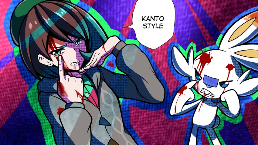 gloria and scorbunny (pokemon and 2 more) drawn by mgx0