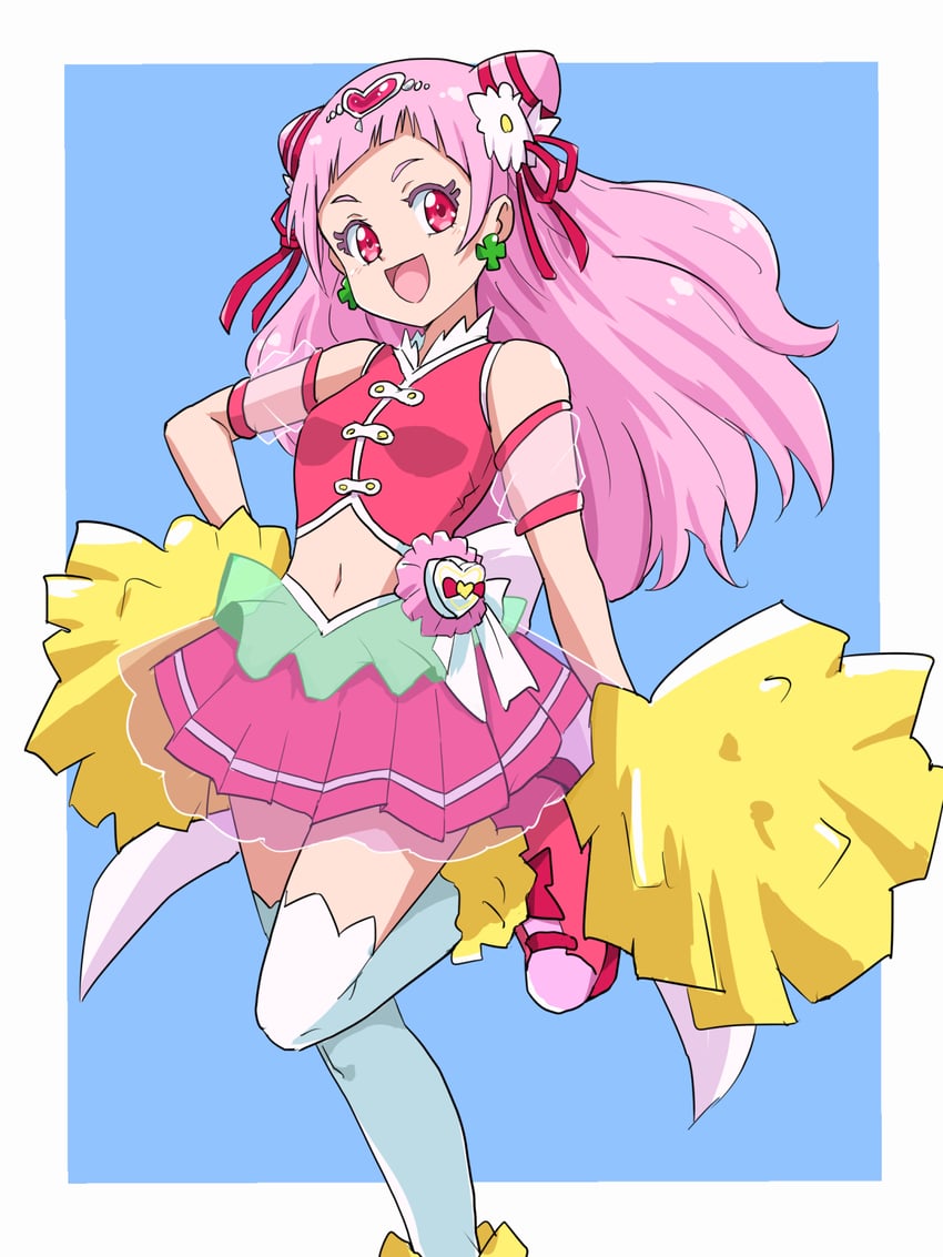 nono hana and cure yell (precure and 1 more) drawn by uraki
