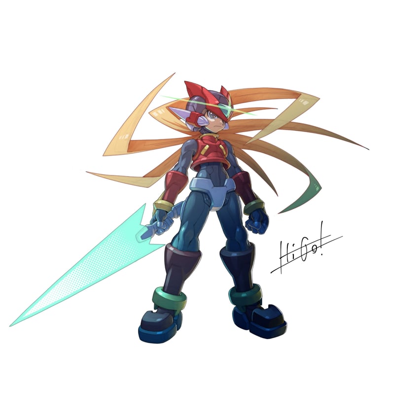 zero and zero(z) (mega man and 1 more) drawn by hi-go!