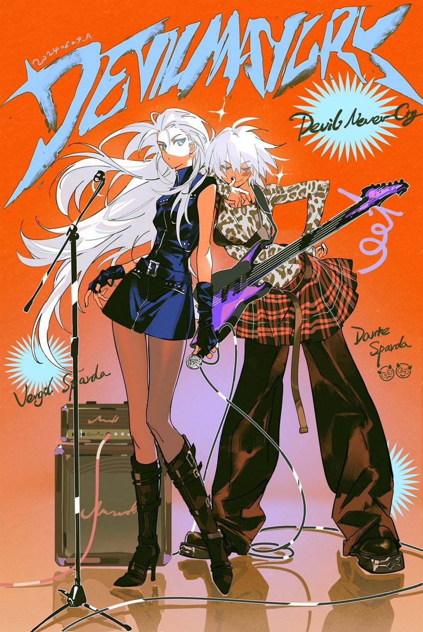 dante and vergil (devil may cry and 1 more) drawn by argentum_1121
