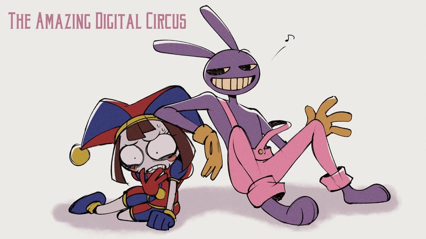 pomni and jax (the amazing digital circus) drawn by nam_(namart76)
