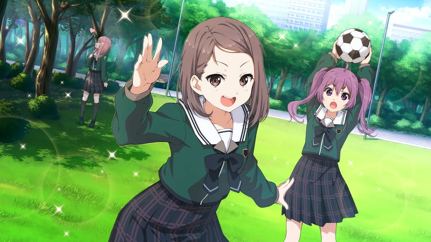 kamiki mikami, hiiragi tsubomi, and tojo yuki (22/7 and 1 more)