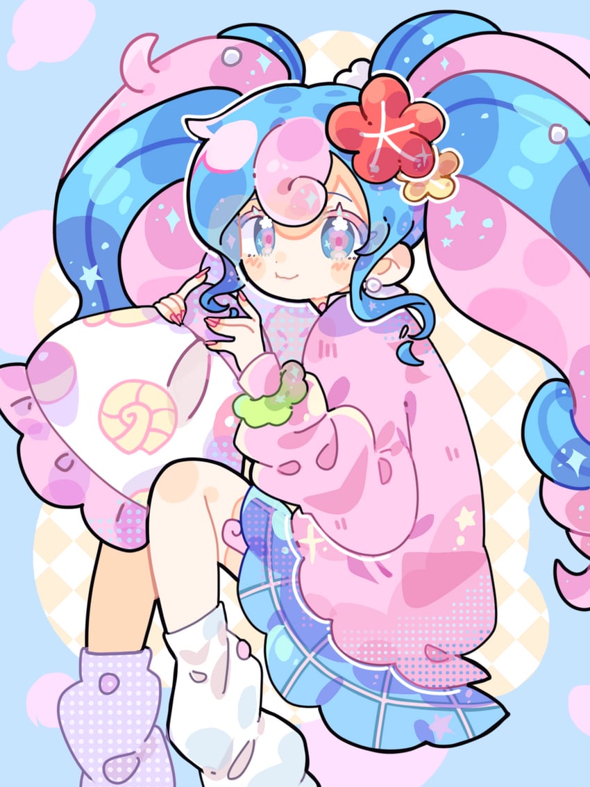 hatsune miku and fairy miku (pokemon and 2 more) drawn by uvy05