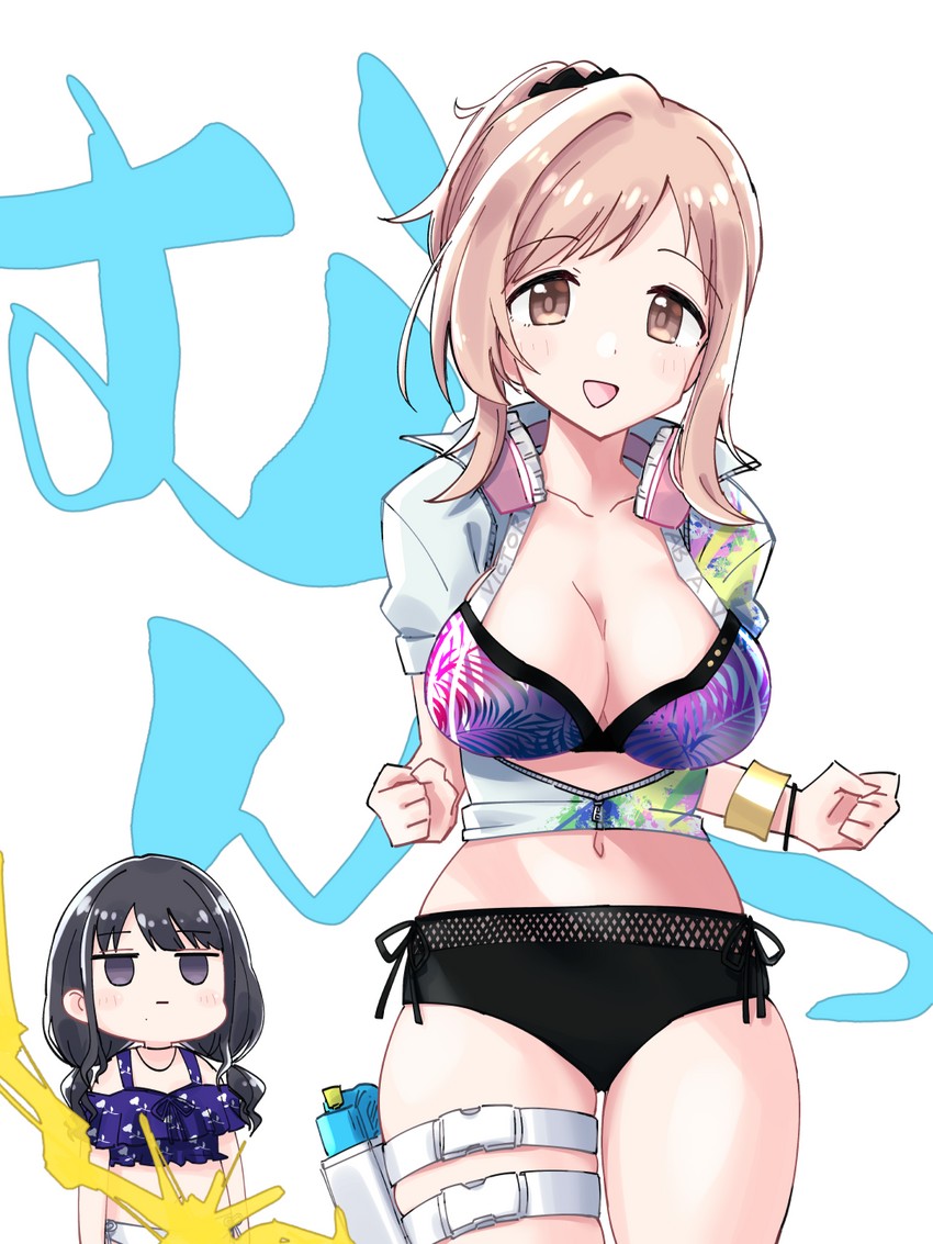 sakuragi mano and kazano hiori (idolmaster and 2 more) drawn by shigatsu_shizuki