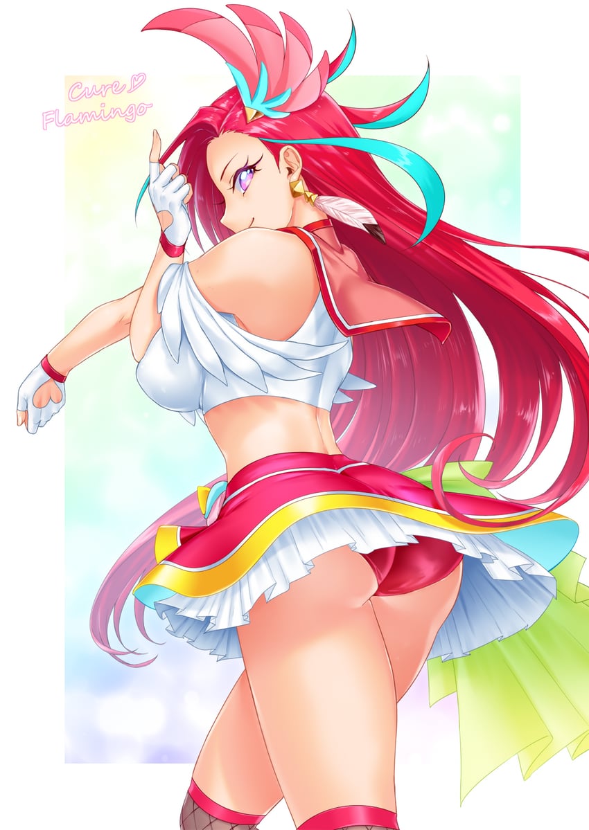 takizawa asuka and cure flamingo (precure and 1 more) drawn by neziiro