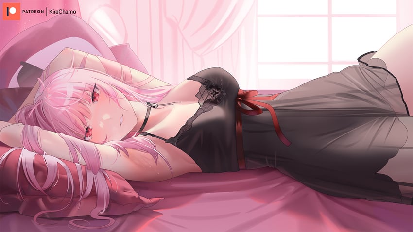 mori calliope and death-sensei (hololive and 1 more) drawn by kirachamo