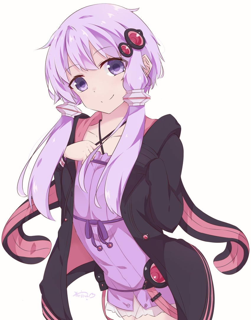 yuzuki yukari (vocaloid and 1 more) drawn by yoriha_yashiro