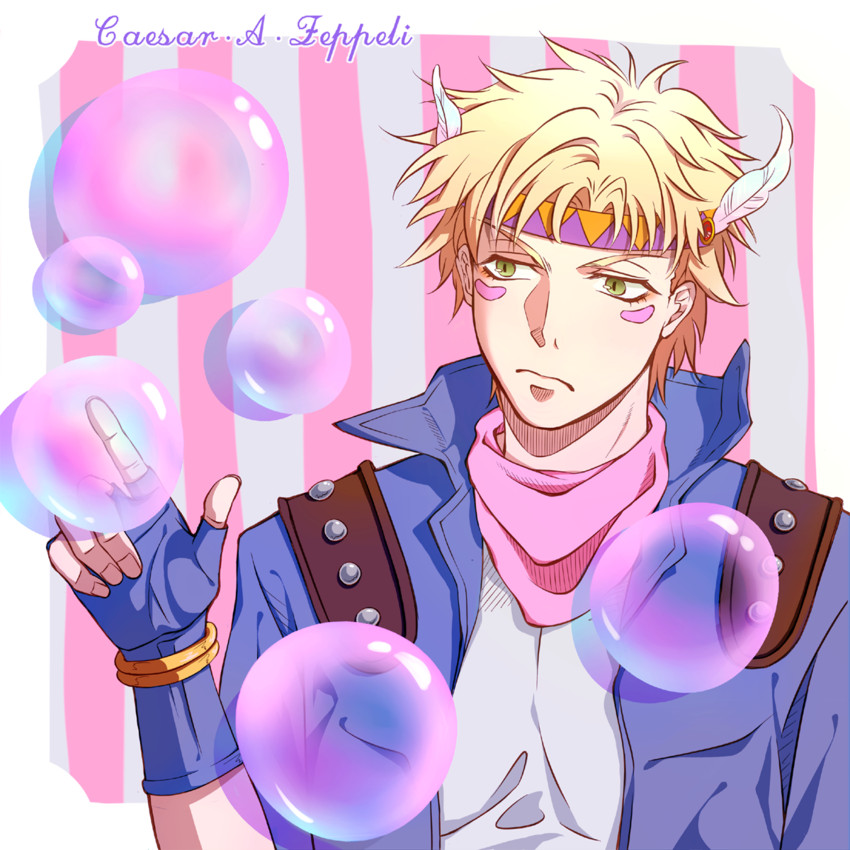 caesar anthonio zeppeli (jojo no kimyou na bouken and 1 more) drawn by jrkain