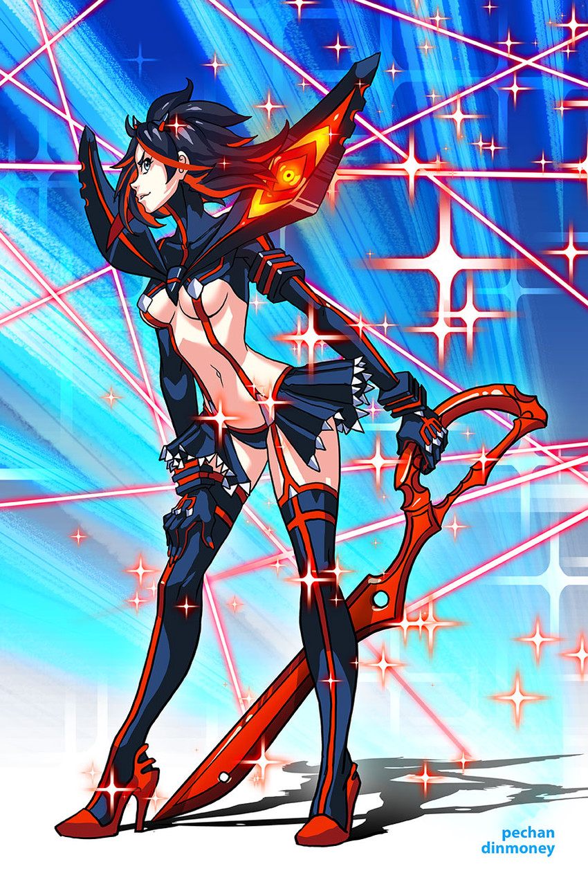 matoi ryuuko and senketsu (kill la kill) drawn by dinmoney