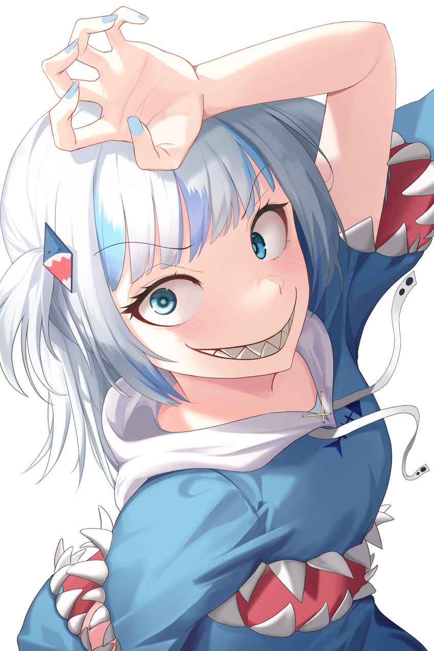 gawr gura (hololive and 1 more) drawn by rianya07
