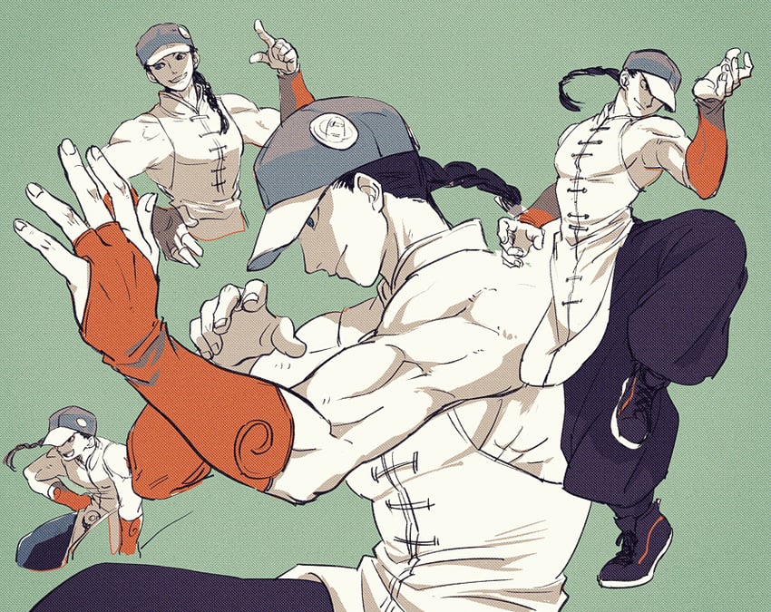yun lee (street fighter and 1 more) drawn by yuza