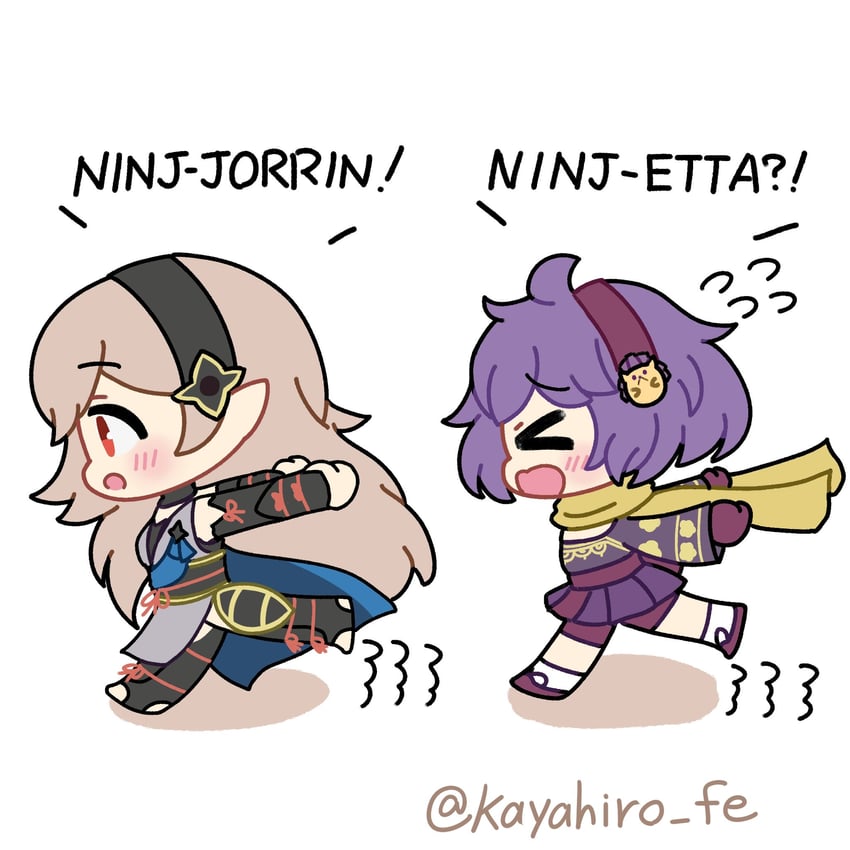 female corrin and bernadetta von varley (fire emblem and 3 more) drawn by hiro_kayama