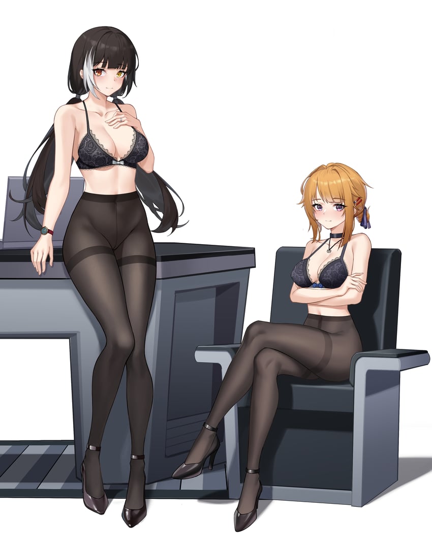 ro635 and grizzly mkv (girls' frontline) drawn by super_hellrat