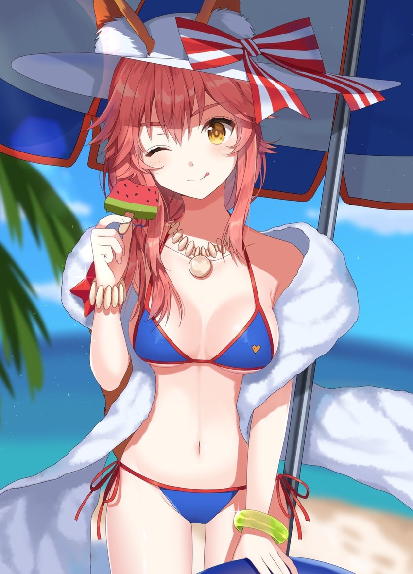 tamamo and tamamo no mae (fate and 1 more) drawn by izumo_neru