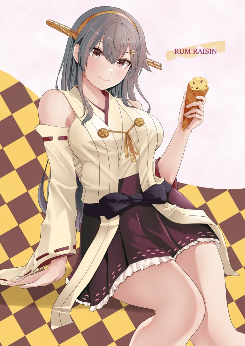 haruna and haruna kai ni (kantai collection) drawn by jouzaburou_(joe3)