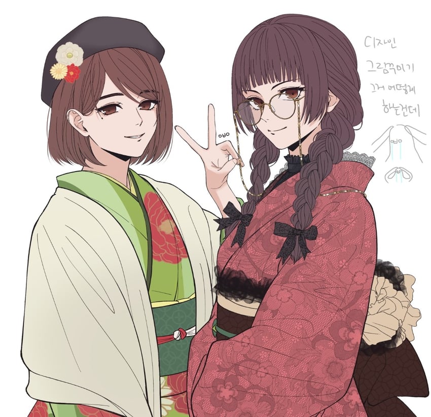 ieiri shoko and iori utahime (jujutsu kaisen) drawn by iwtsigg