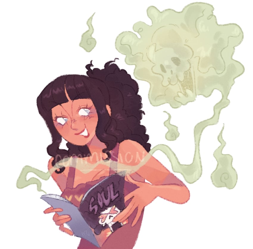 brook and bookstore part-timer (one piece and 1 more) drawn by peqchesss