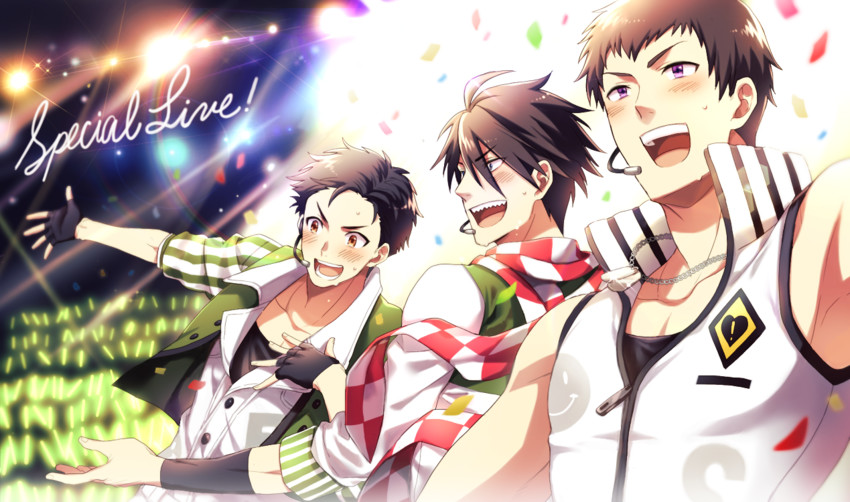 shingen seiji, akuno hideo, and kimura ryu (idolmaster and 1 more) drawn by shiron_(shiro_n)