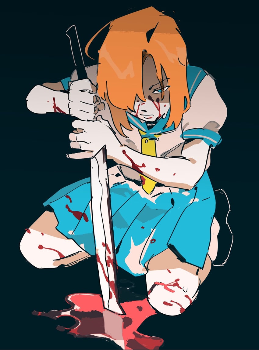 ryuuguu rena (higurashi no naku koro ni) drawn by j.r._doyle