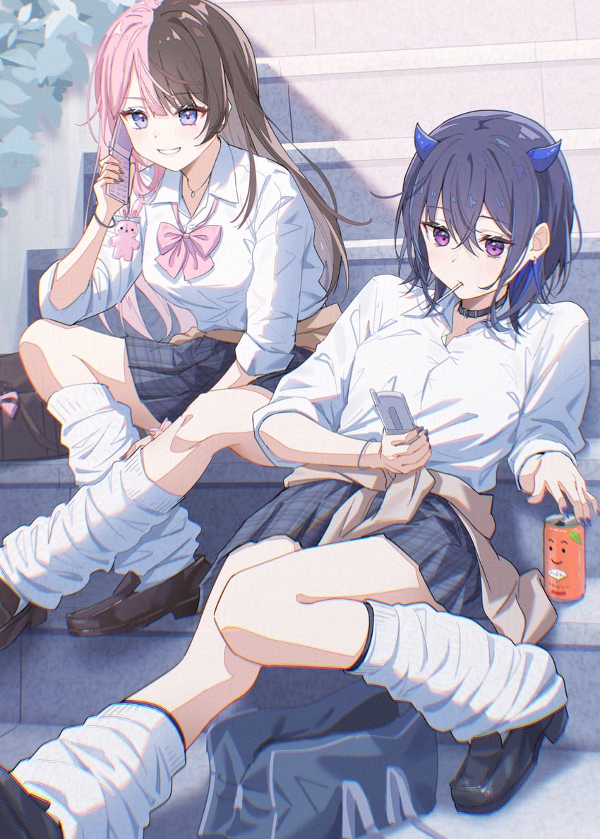 tachibana hinano and ichinose uruha (vspo!) drawn by toki_(toki_ship8)