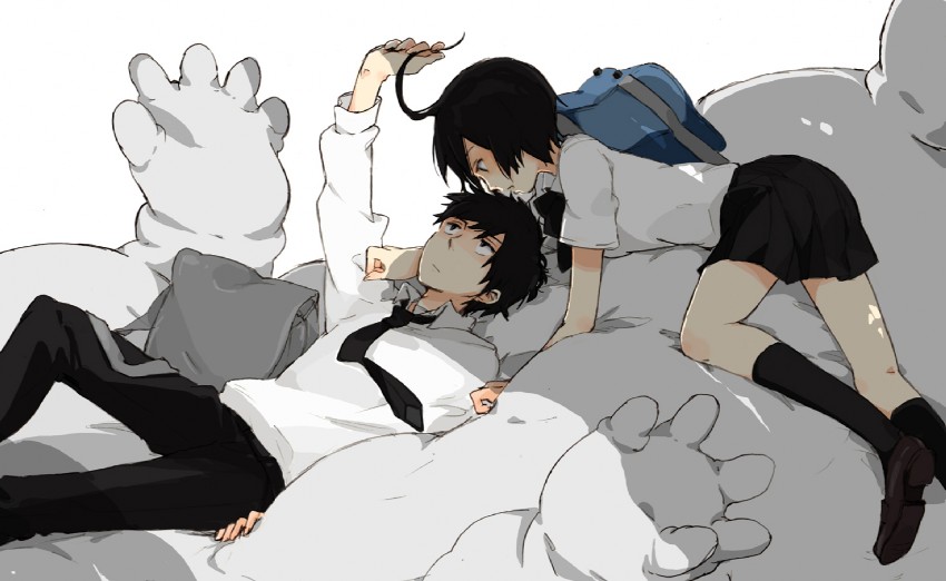 yuki, cenco, and tetsu (cencoroll) drawn by yori@furukomi_genkouchuu