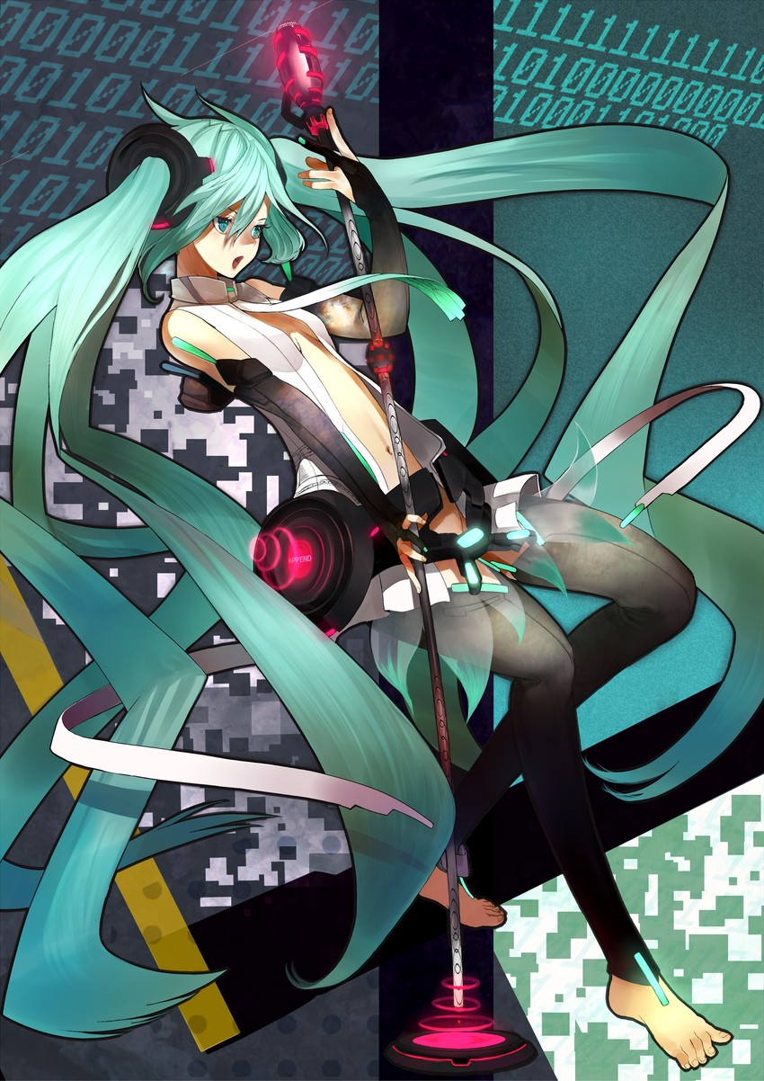 hatsune miku (vocaloid) drawn by shirabi