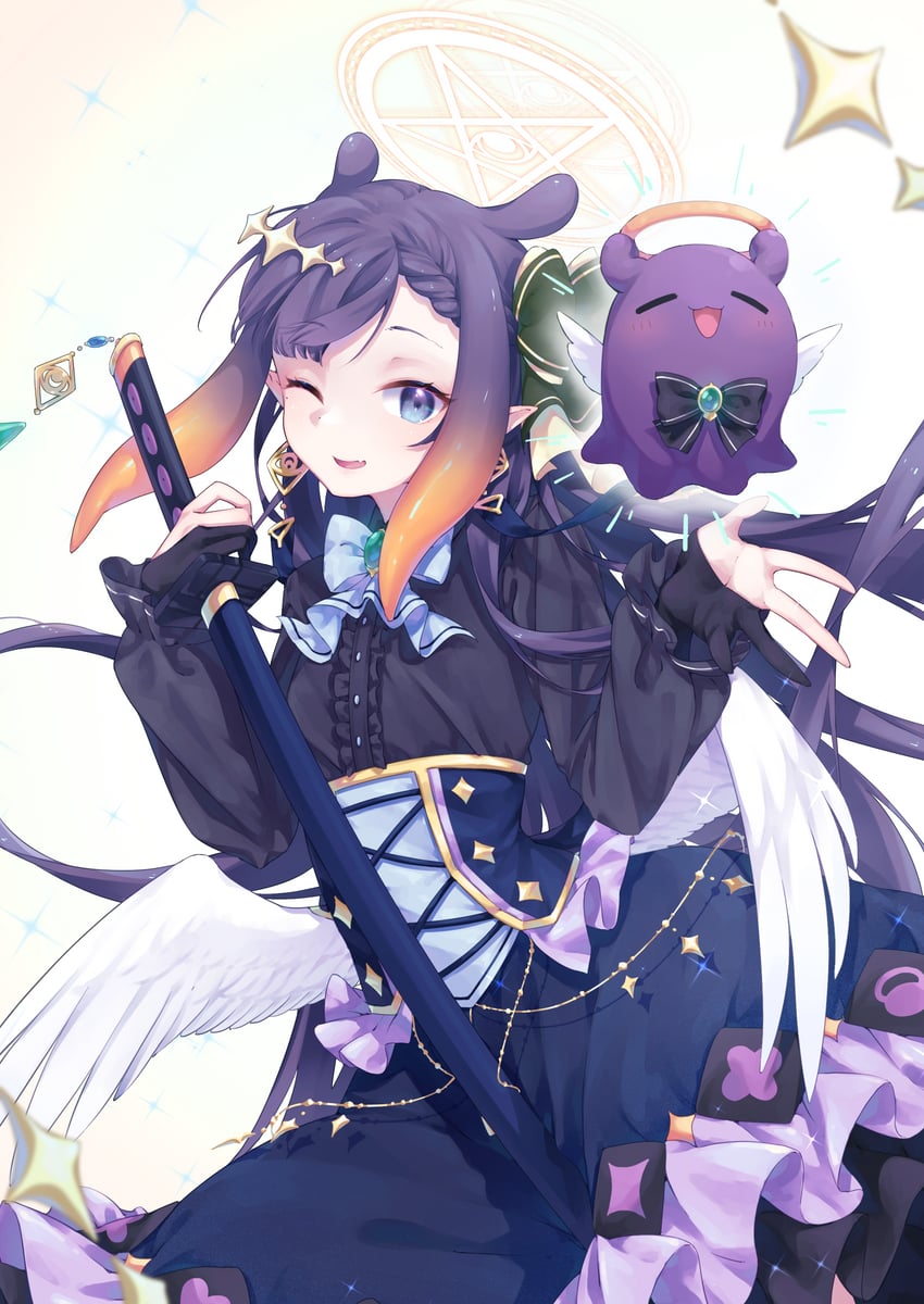 ninomae ina'nis and takodachi (hololive and 1 more) drawn by aeon_ion