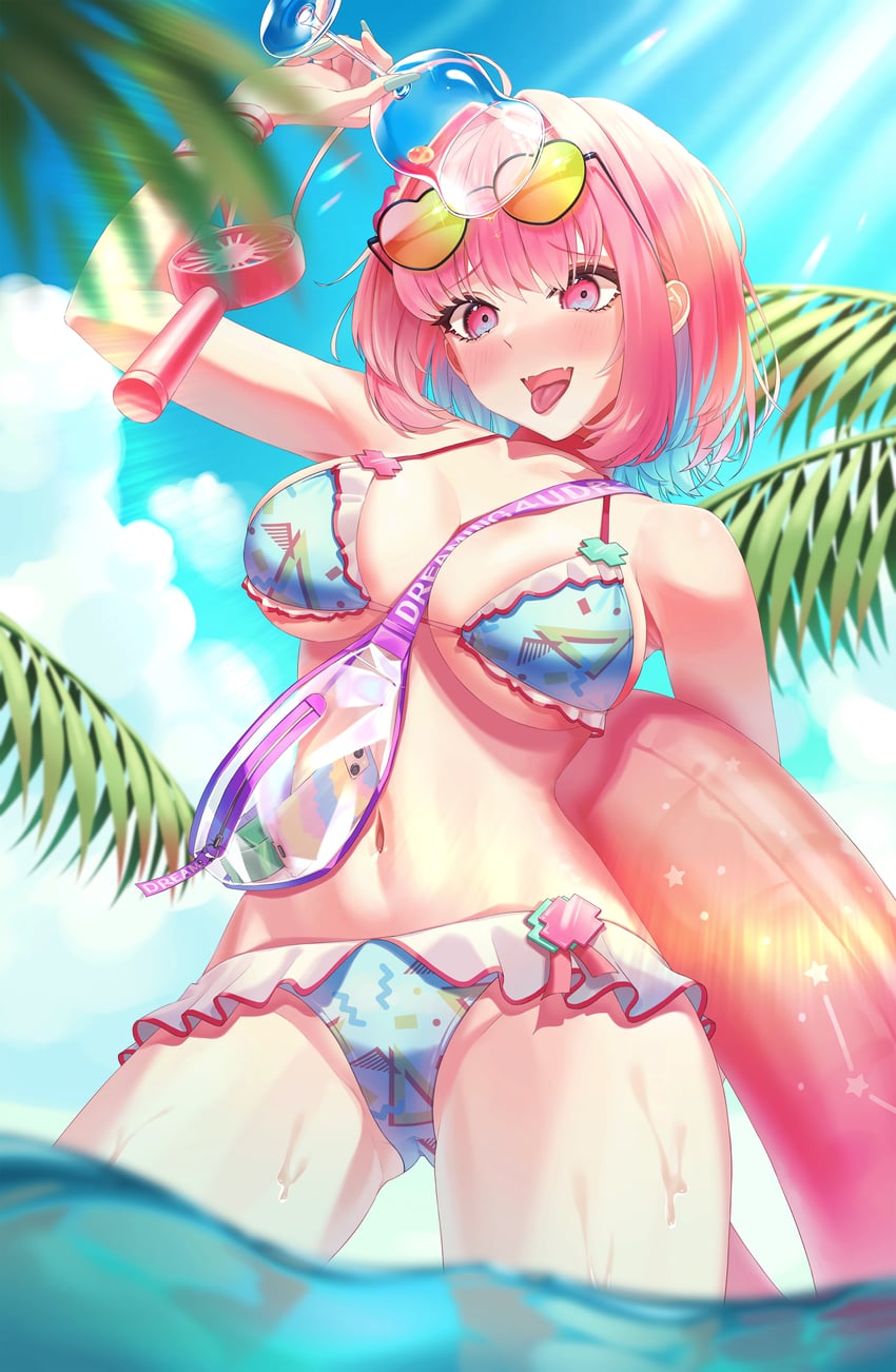 yumemi riamu (idolmaster and 2 more) drawn by hear_(kpmf4732)