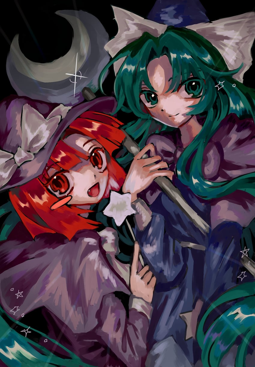 kirisame marisa and mima (touhou and 1 more) drawn by yomogi0446