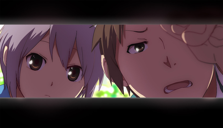 nagato yuki and kyon (suzumiya haruhi no yuuutsu) drawn by a-ka