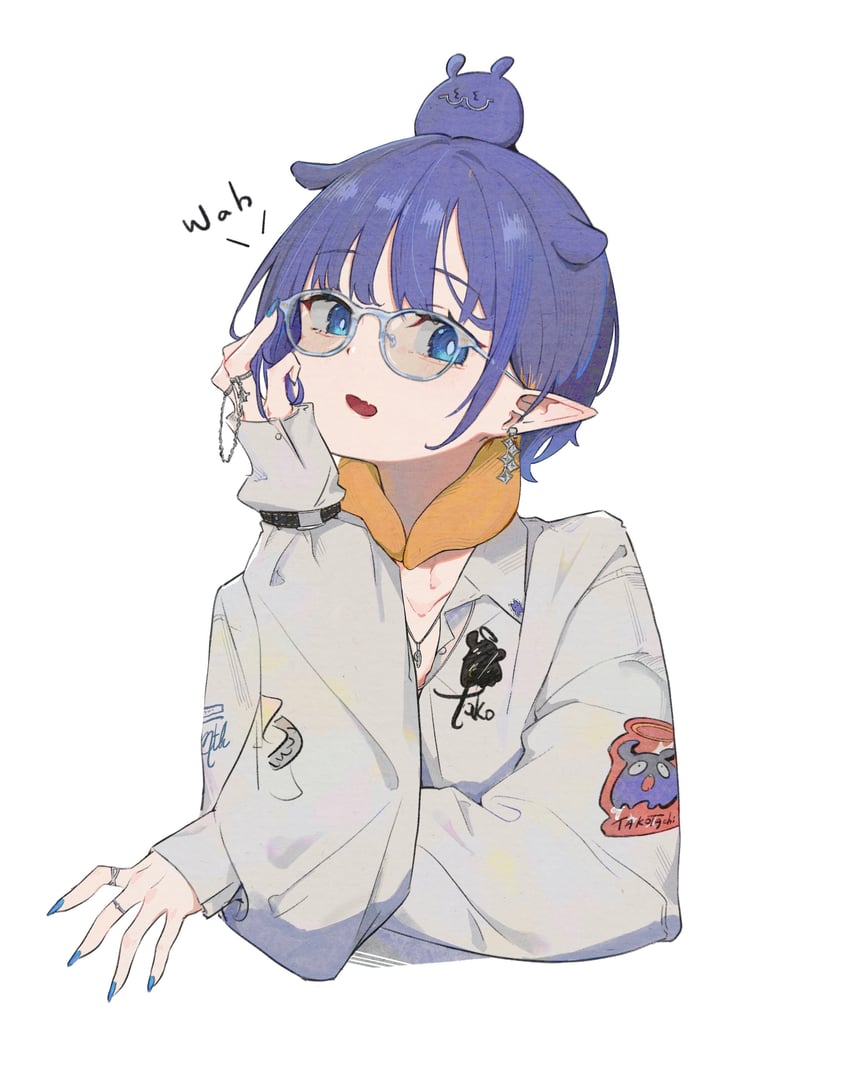 ninomae ina'nis and takodachi (hololive and 1 more) drawn by simuyutou