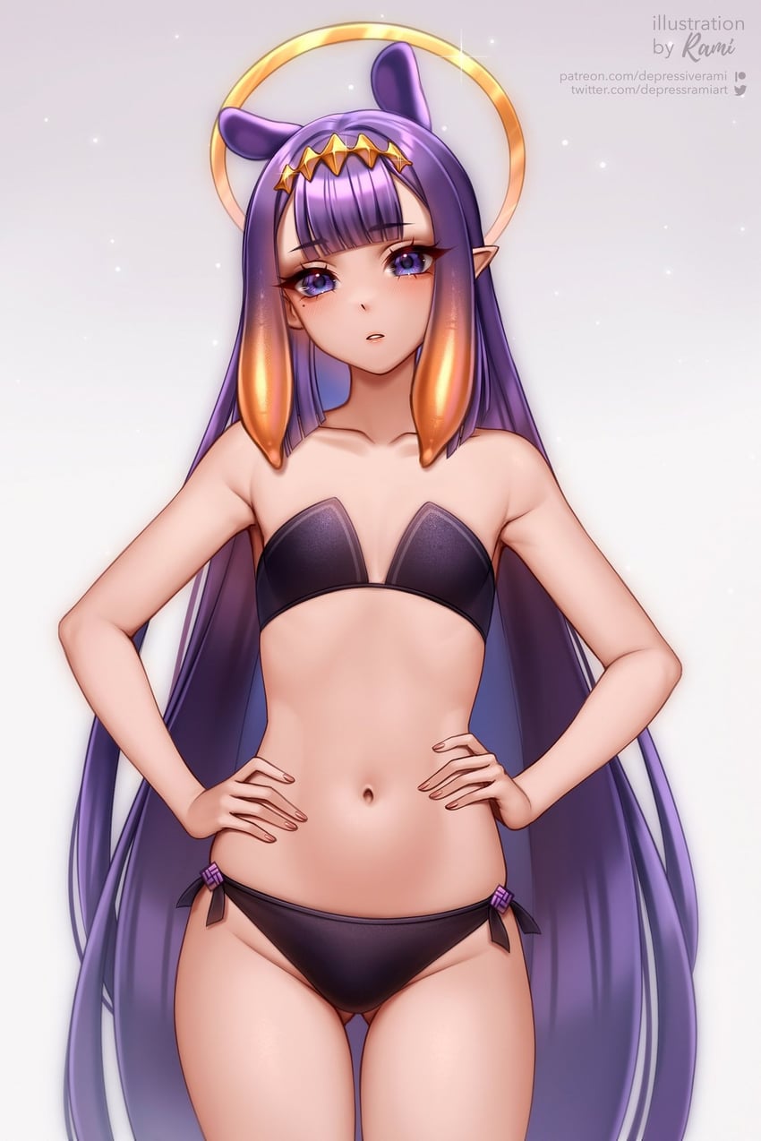 ninomae ina'nis (hololive and 1 more) drawn by depressrami