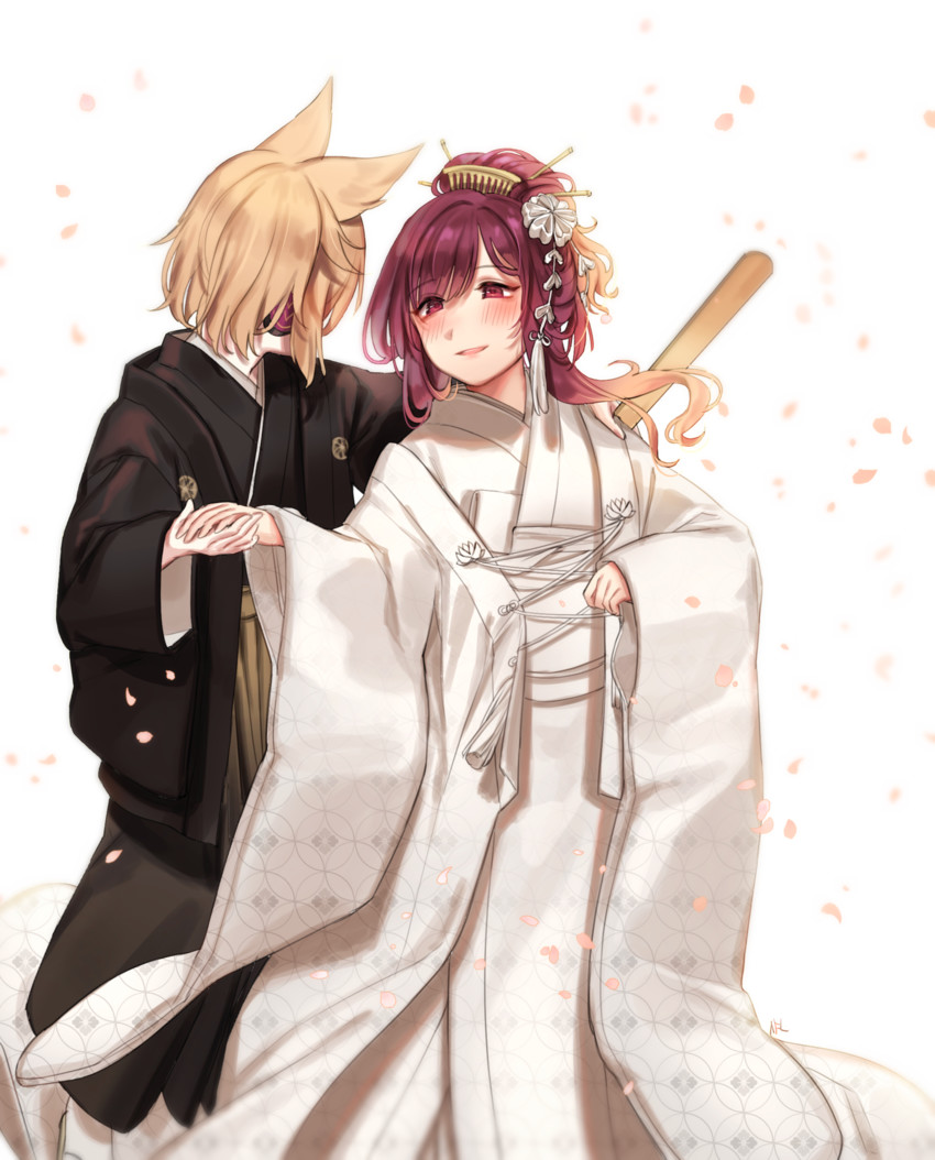 hijiri byakuren and toyosatomimi no miko (touhou) drawn by shan