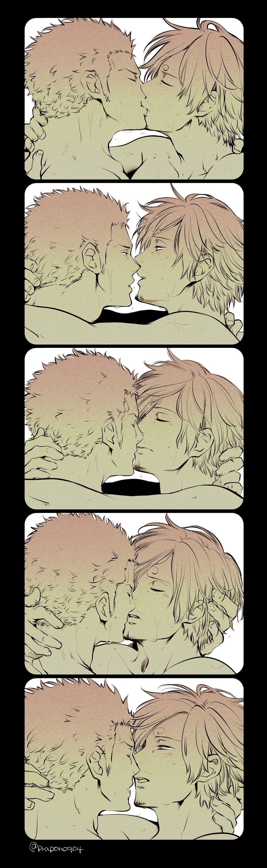 roronoa zoro and sanji (one piece) drawn by pra_(prapon0904)
