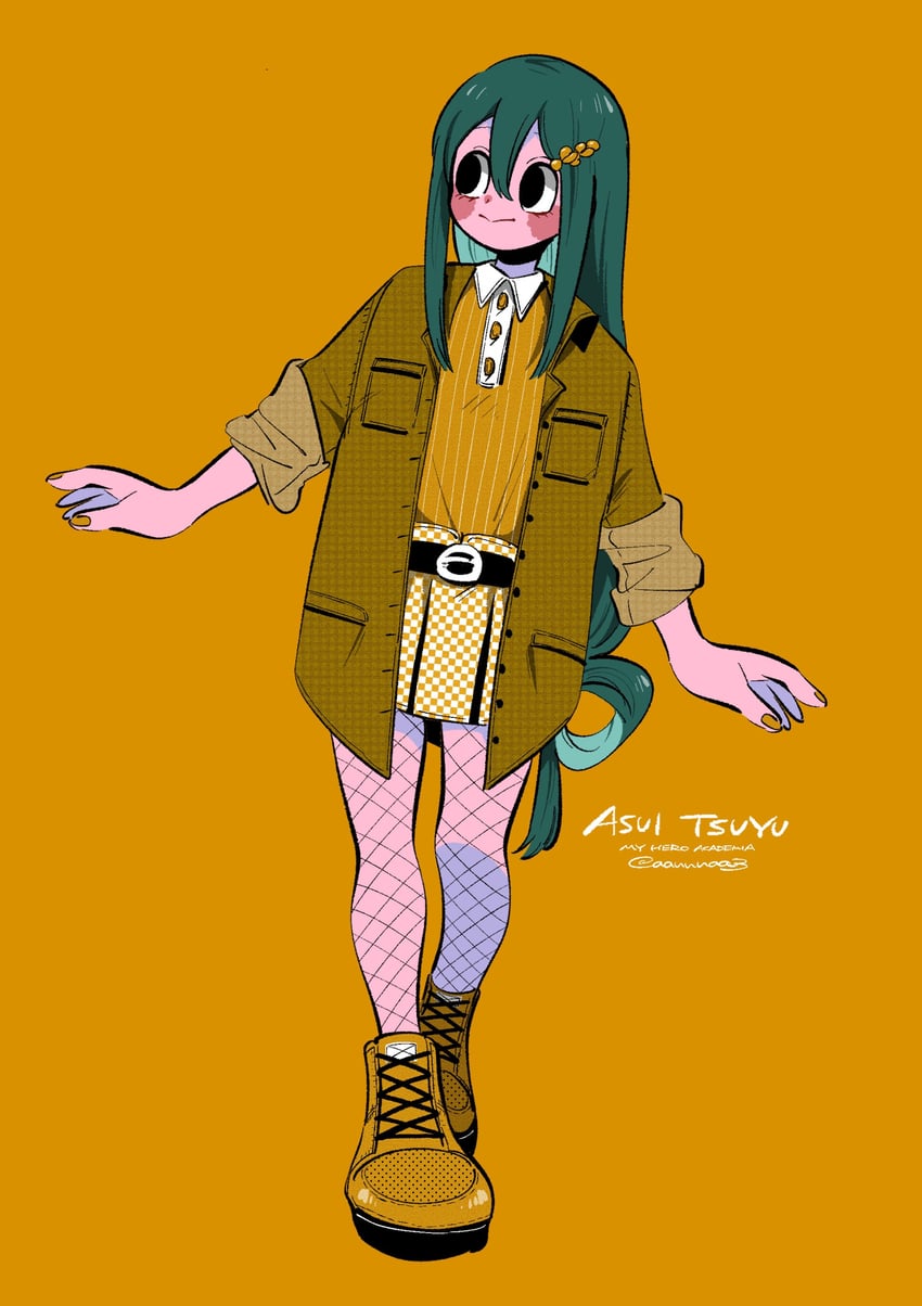 asui tsuyu (boku no hero academia) drawn by anna_(aannnaa3)