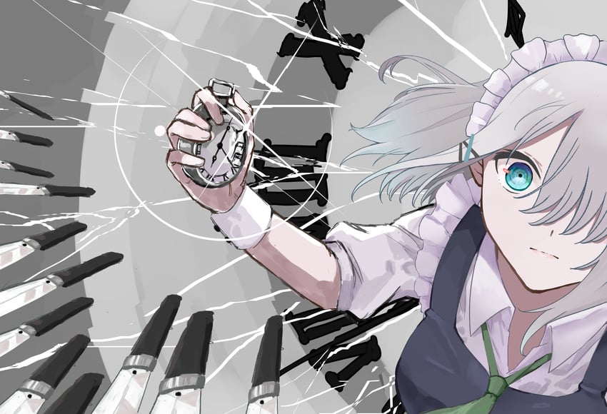 izayoi sakuya (original and 1 more) drawn by yuu_naay
