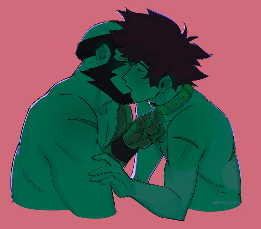 spike spiegel and jet black (cowboy bebop) drawn by bebop08711