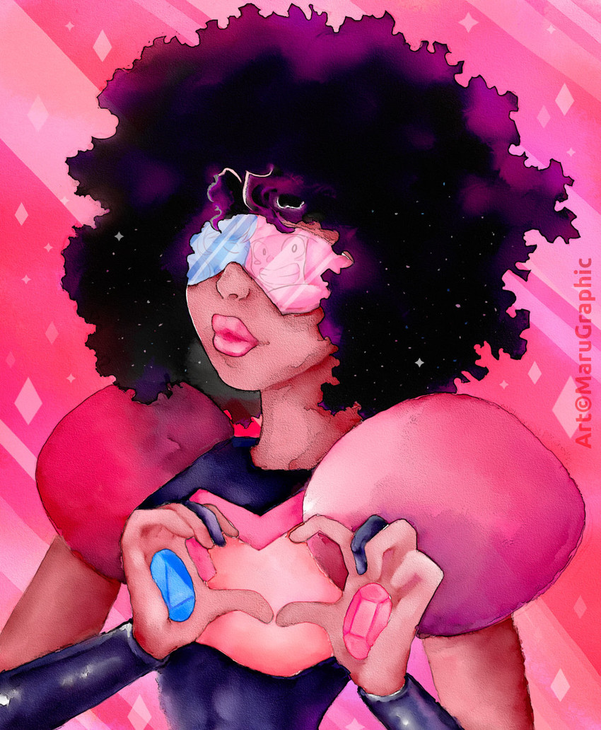 garnet, sapphire, and ruby (steven universe) drawn by maru_(marugraphic)