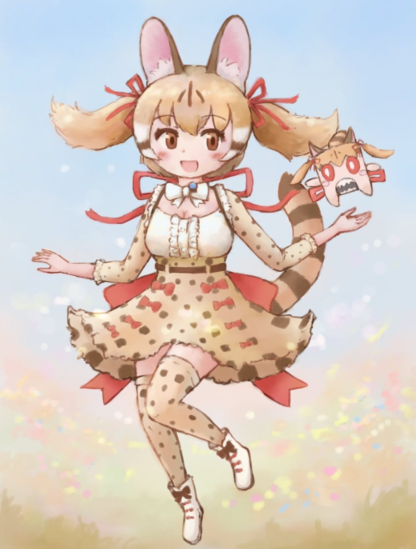 large-spotted genet (kemono friends and 1 more) drawn by zzz_ansh