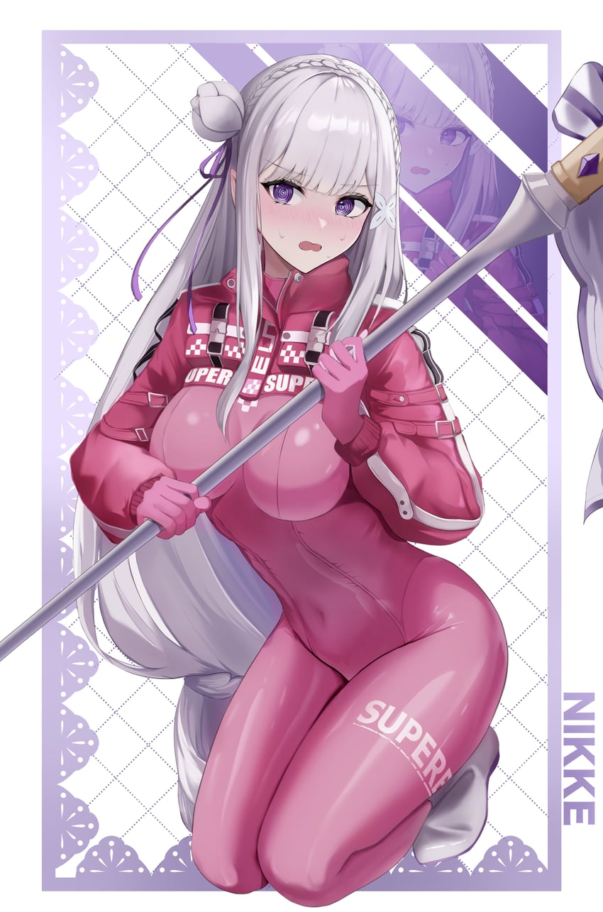 emilia, alice, and kayli mills (goddess of victory: nikke and 1 more) drawn by pigu_56100