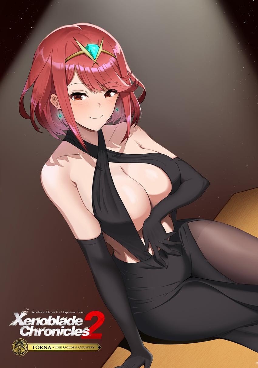 pyra (xenoblade chronicles and 1 more) drawn by sasafaa