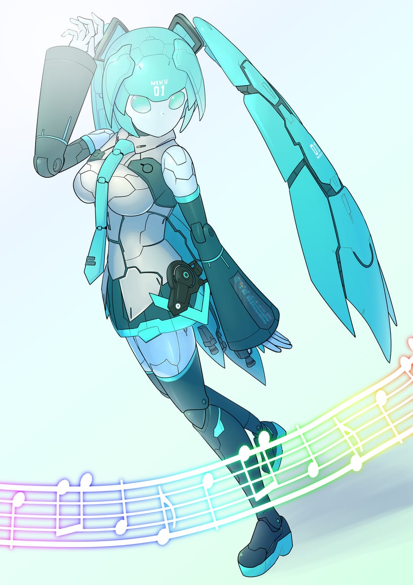 hatsune miku (vocaloid and 1 more) drawn by zundarahagezou