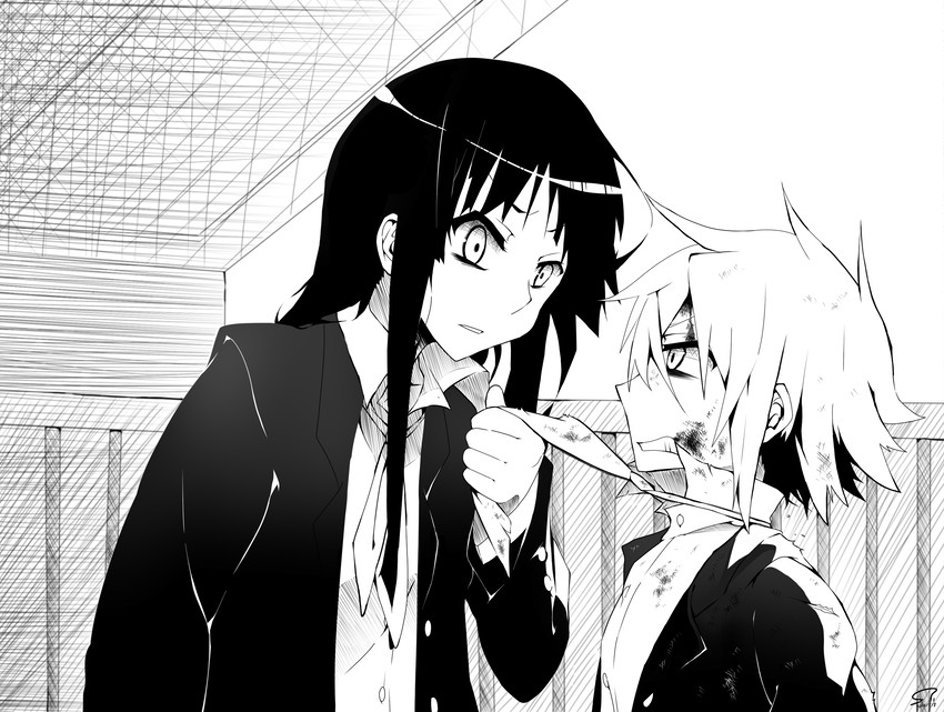 akiyama mio and tainaka ritsu (k-on!) drawn by suan_ringo